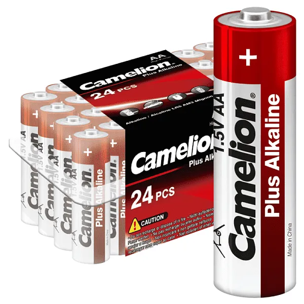 Элемент питания алкалиновый AA/LR6 1.5В Plus Alkaline LR6-PB24 (уп.24шт) Camelion 6752 