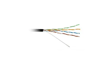 Кабель витая пара U/UTP кат.5E 4х2х24AWG solid PE Outdoor UUTP4-C5E-S24-OUT-PE-BK-500 черн. (м) Hyperline 49118