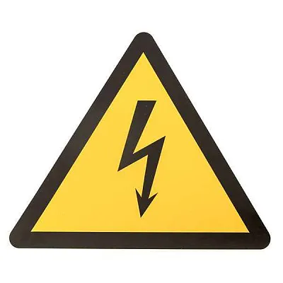 Знак "Молния" 25х25х25мм EKF an-1-02