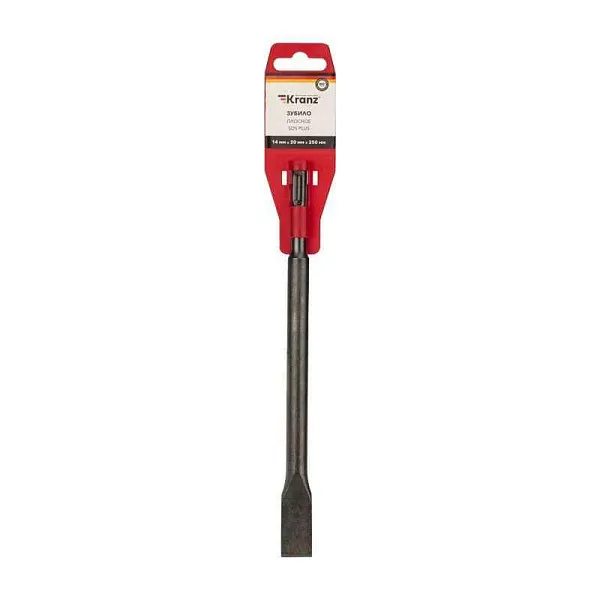 Зубило плоское 14х20х250мм SDS PLUS Kranz KR-91-0207 