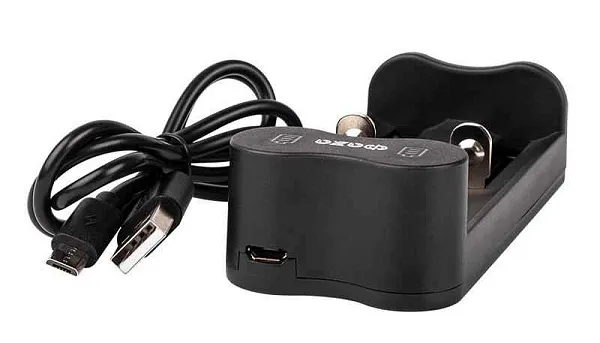 Устройство зарядное L-71USB 2х500мА Li-ion (16340/17650/18650/26650/20700 и др.) 4.2В DC USB-MicroUSB в компл. ФАZА 5032385 