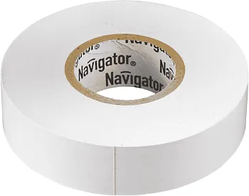 Изолента ПВХ 15мм (рул.10м) бел. NIT-B15-10/WH Navigator 71228