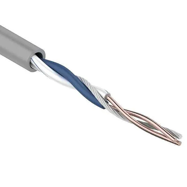 Кабель витая пара U/UTP кат.5E 1х2х24AWG solid CU PVC сер. (м) Rexant 01-0002