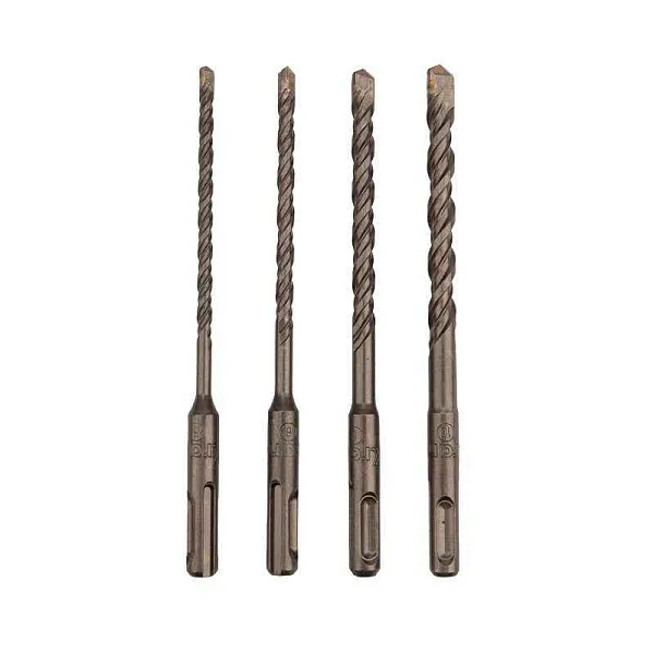 Набор буров по бетону 5-6-8-10х160мм 4шт пластик. коробка SDS PLUS Kranz KR-91-0405 