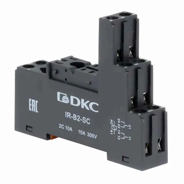 Элемент базовый пассивный для установки одиночных реле до 230В АС/DC DKC IR-B2-SC 