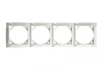 ШЭ Дуэт Рамка 4-я с/у (бел) (15шт/уп) WDE000104