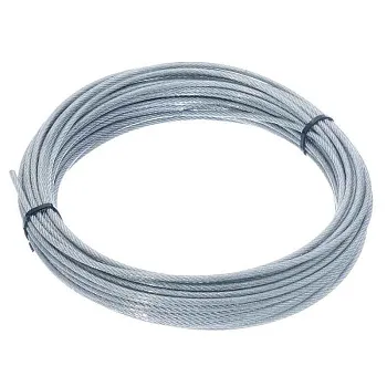 Трос стальной в оплетке ПВХ М2/3мм (уп.5м) подвес СТРОЙМЕТИЗ 4152042
