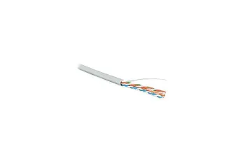Кабель витая пара U/UTP кат.5E 4х2х24AWG solid PVC UUTP4-C5E-S24-IN-PVC-GY-305 сер. (м) Hyperline 41903