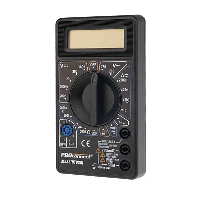 Мультиметр портативный M838 (DT838) PROCONNECT 13-3013 