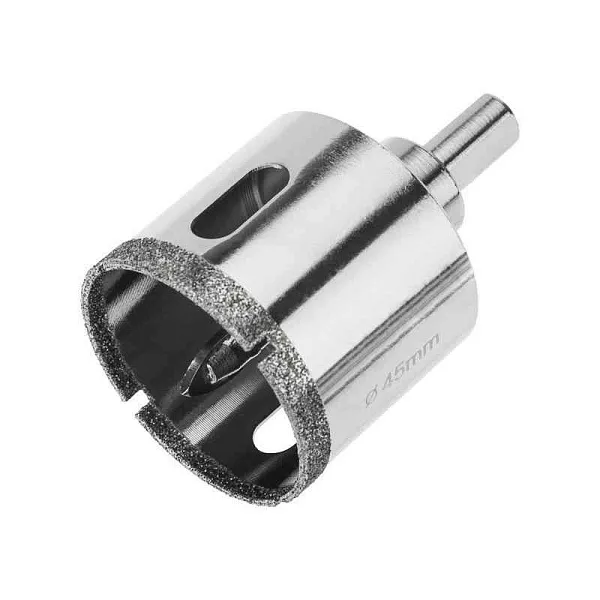 Коронка алмазная 45мм с центровочным сверлом Kranz KR-92-0013 