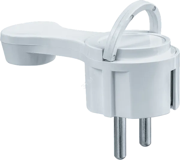 Вилка штепсел. плоская с/з белая NCA-PL06-16A-E-WH Navigator 61 365