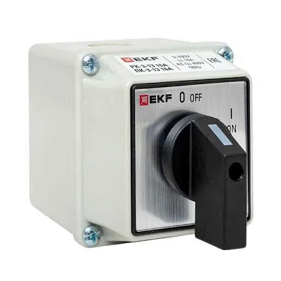 Переключатель кулачковый ПК-3-13 3П 16А "ВКЛ-ВЫКЛ" IP54 EKF pk-3-13-16 
