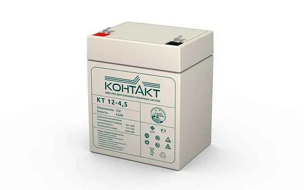 Аккумулятор ОПС 12В 4.5А.ч КТ 12-4.5 Контакт - купить в Москве - ООО Гамма-компоненты
