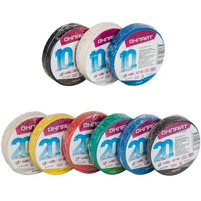 Изолента ПВХ 15мм (рул.20м) 71 677 OIT-B15-20/BL черн. ОНЛАЙТ 71677 