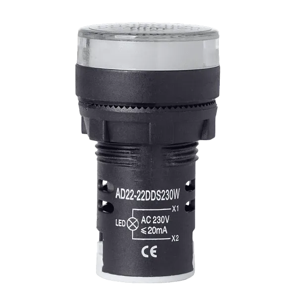 Сигнальн.арматура АD-22DS(LED) белая (матрица) 230В ИЭК AC ИЭК