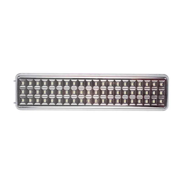 Фонарь-светильник аккумуляторный Accu9-L60-wh аварийный 60SMD яркий 300лм 2ч/эконом 90лм 6ч 220В аккум. Li-ion 3.7В 2.4А.ч бел. JazzWay 5024540