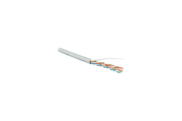 Кабель витая пара U/UTP кат.5E 4х2х24AWG solid PVC UUTP4-C5E-S24-IN-PVC-GY-305 сер. (м) Hyperline 41903