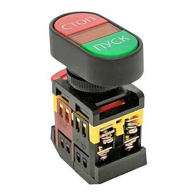 Кнопка АРВВ-22N "Пуск-стоп" овал. 220В NO+NC EKF pbn-apbb-o 