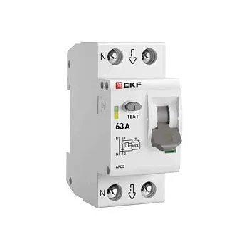 Устройство защиты от дугового пробоя (УЗДП) 1P+N 63А PROxima EKF afdd-2-63-pro