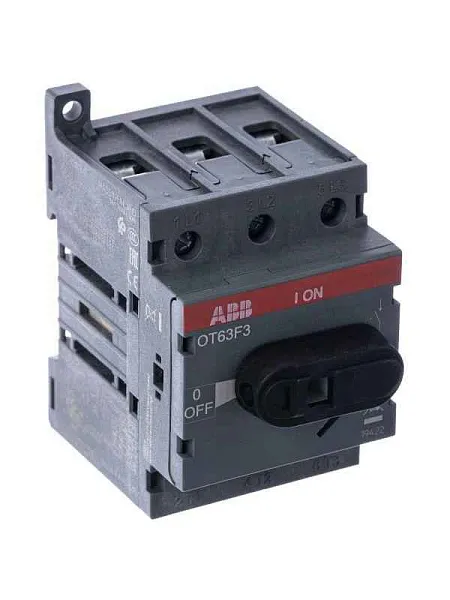 1SCA105332R1001 Выкл. нагрузки OT63F3, 63A 3P 3M рукоятка спереди 
