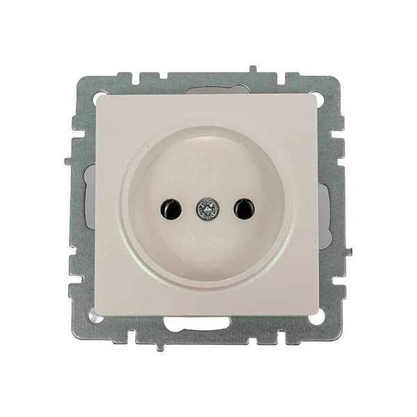 ИЭК Брайт Роз. 1м без з/к/ш 10А РС10-1-0-БрБ бел. IEK