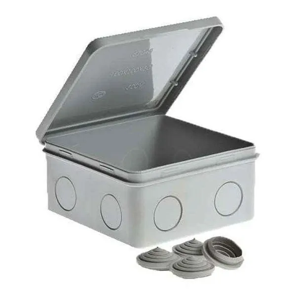 Коробка ОП Тусо распаячная 100х100х50мм откид. крышка IP54 Ruvinil 67044 