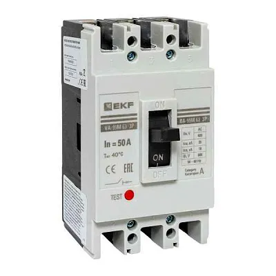 Выключатель автоматический 3п 63/50А 25кА ВА-99М PROxima EKF mccb99-63-50m 