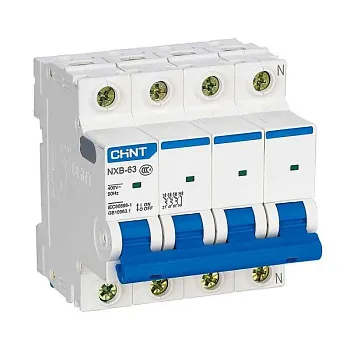 Выключатель автоматический модульный 4п C 32А 4.5кА NXB-63S (R) CHINT 296908 