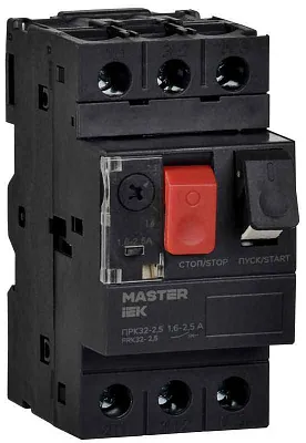 Пускатель ПРК32-2.5 In2.5А Ir1.6-2.5А Ue 660В KARAT IEK DMS11-D25 