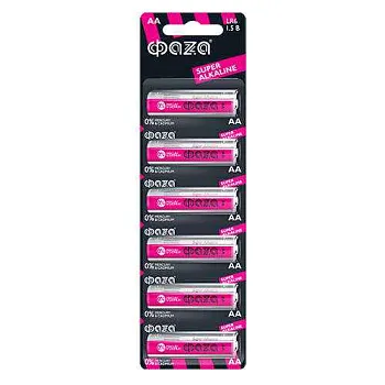 Элемент питания алкалиновый AA/LR6 1.5В Super Alkaline BL-6 (уп.6шт) ФАZА 5002043