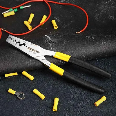 Пресс-клещи для обжима втулочных наконечников 0.5-16кв.мм (HT-16M) Rexant 12-3208 