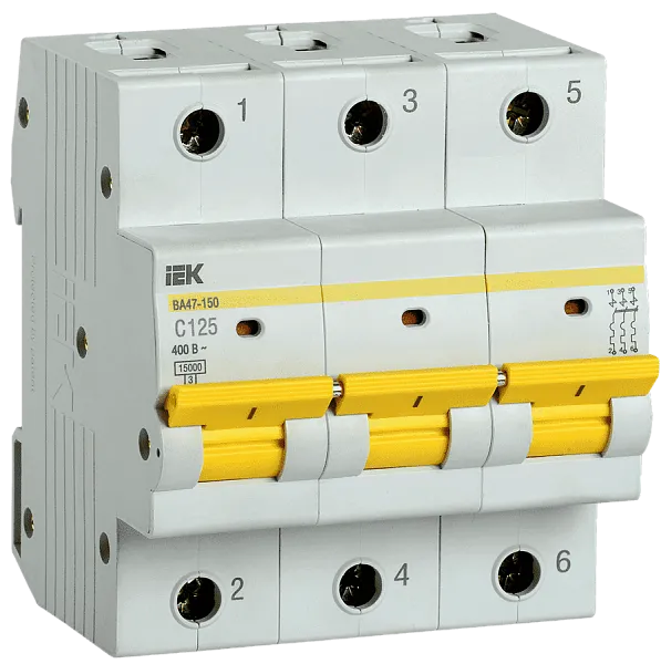 Автомат (ВА 47-150) 3п 125А 15кА (C) ИЭК 