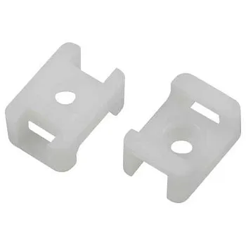 Площадка под хомуты 22х16мм с монтажным отверст. М4 NO-225-313 бел. (уп.10шт) Эра Б0066687