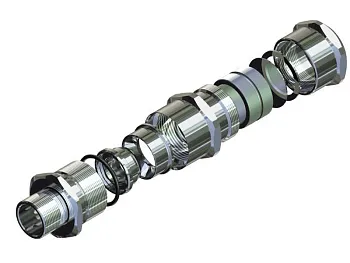 Ех-кабельный ввод ВКВБ1-НС-К1 1/2-38-45 1Ex db e II Gb X ГОФРОМАТИК