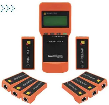 Кабельный тестер с измерением длины, 8 ответных частей