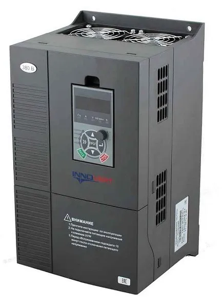 Преобразователь частоты векторный INNOVERT ITD153U43B3 (15 кВтx380 В), выходной ток 32 А, с платой для подключения инкрементального энкодера 5VDC, TTL 