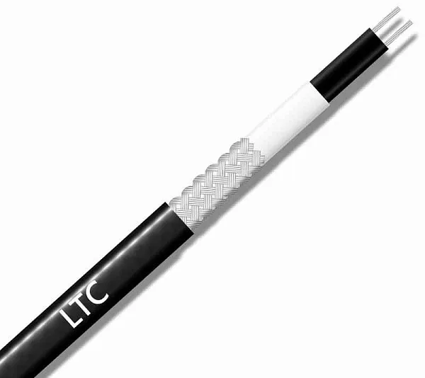 Кабель нагревательный саморег. 16Вт/м строительного применения (трубы) термопласт Extherm LXTC16-2CR 