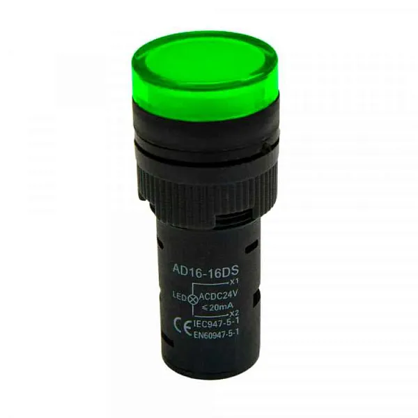 Сигнальн.арматура АD-16DS(LED) зеленый (матрица) 230В AC ИЭК