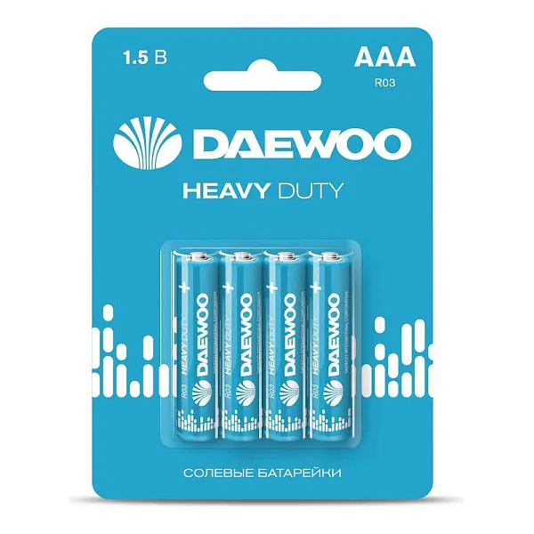 Элемент питания AAA солевая батарейка R03 CRAZYpower Солевые ( 4 шт. Спайка)