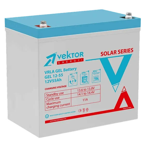Vektor Battery GEL 12-55 - купить в Москве - ООО Гамма-компоненты