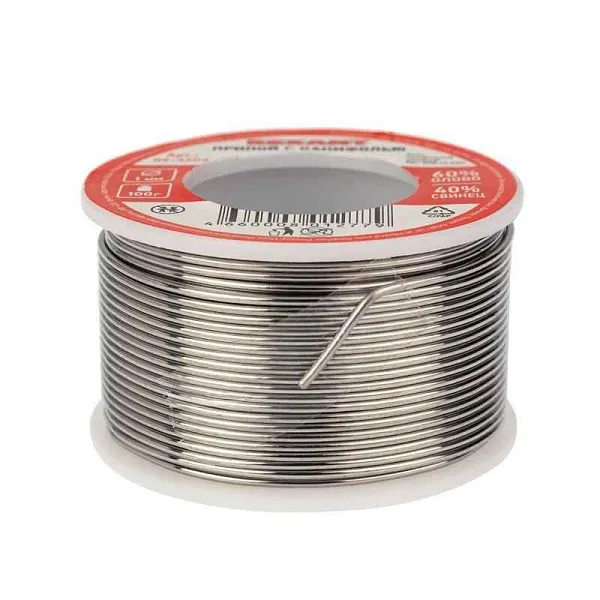 Припой с канифолью 100гр. d1.0мм Rexant 09-3203 