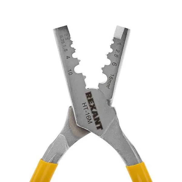 Пресс-клещи для обжима втулочных наконечников 0.5-16кв.мм (HT-16M) Rexant 12-3208 