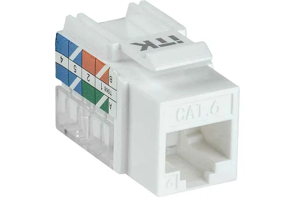 ИТК Модуль Keystone Jack категория 6 FTP 110 IDC 90 градусов розеточный