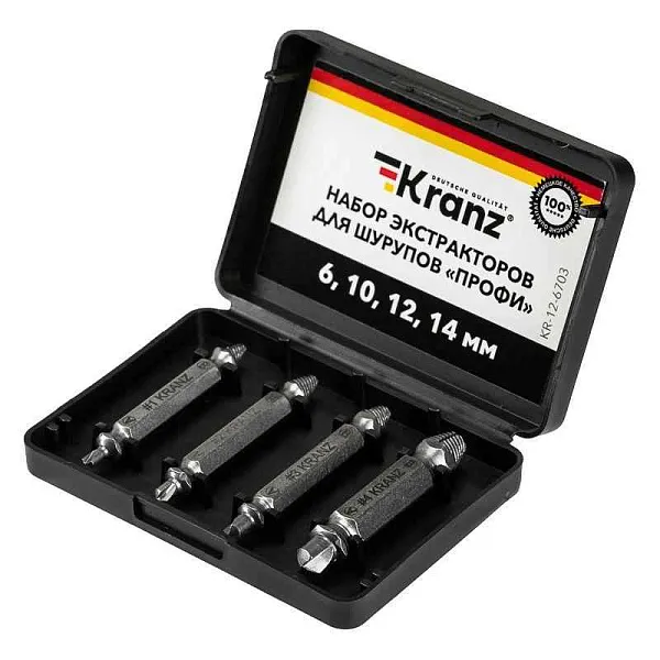 Набор экстракторов для шурупов Профи Kranz KR-12-6703 