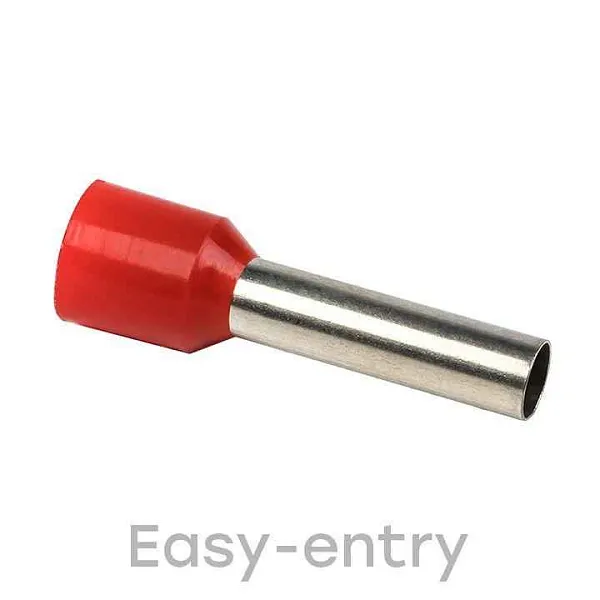 Наконечник штыревой втулочный изол. НШвИ 10.0-18 (уп.50шт) EKF nhvi-10.0-18 