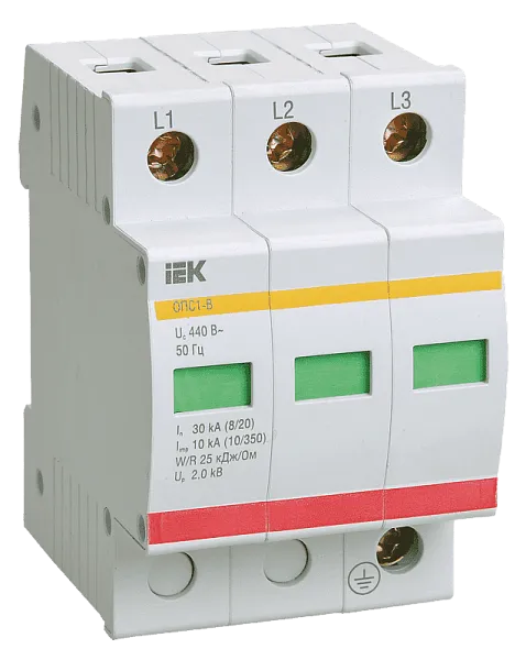 Разрядник ОПС1-B 3р (In=30kA, Un=420B, Im=60kA) Kinee