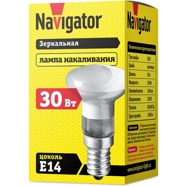 Лампа R39  30W Е14 NI-R39-30-230-Е14 Navigator 94 318