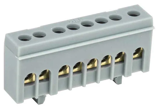 Шина L "фаза" в корп. изоляции на DIN-рейку ШНИ-6х9-8-К-Ср IEK YNN10-69-8KD-K02 