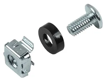 Набор винта с головкой под крестовую отвертку встраиваемая гайка для крепления на 19дюйм профиль (уп.1шт) ITK ITK-HP-28