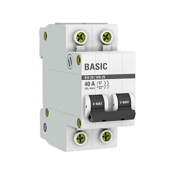 Выкл.нагрузки 2Р 40А (ВН-29) Basic